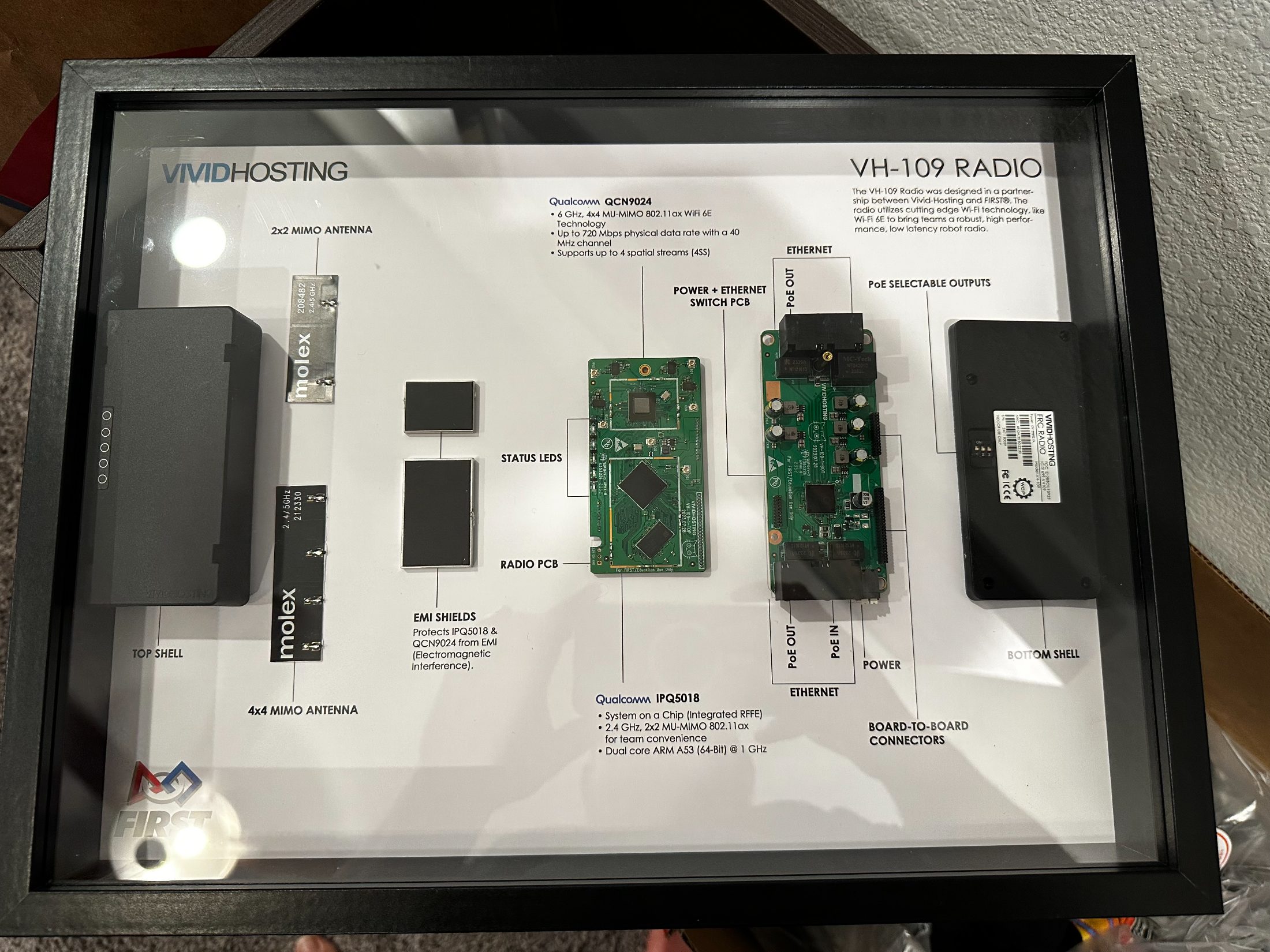 VH-109 radio exploded view